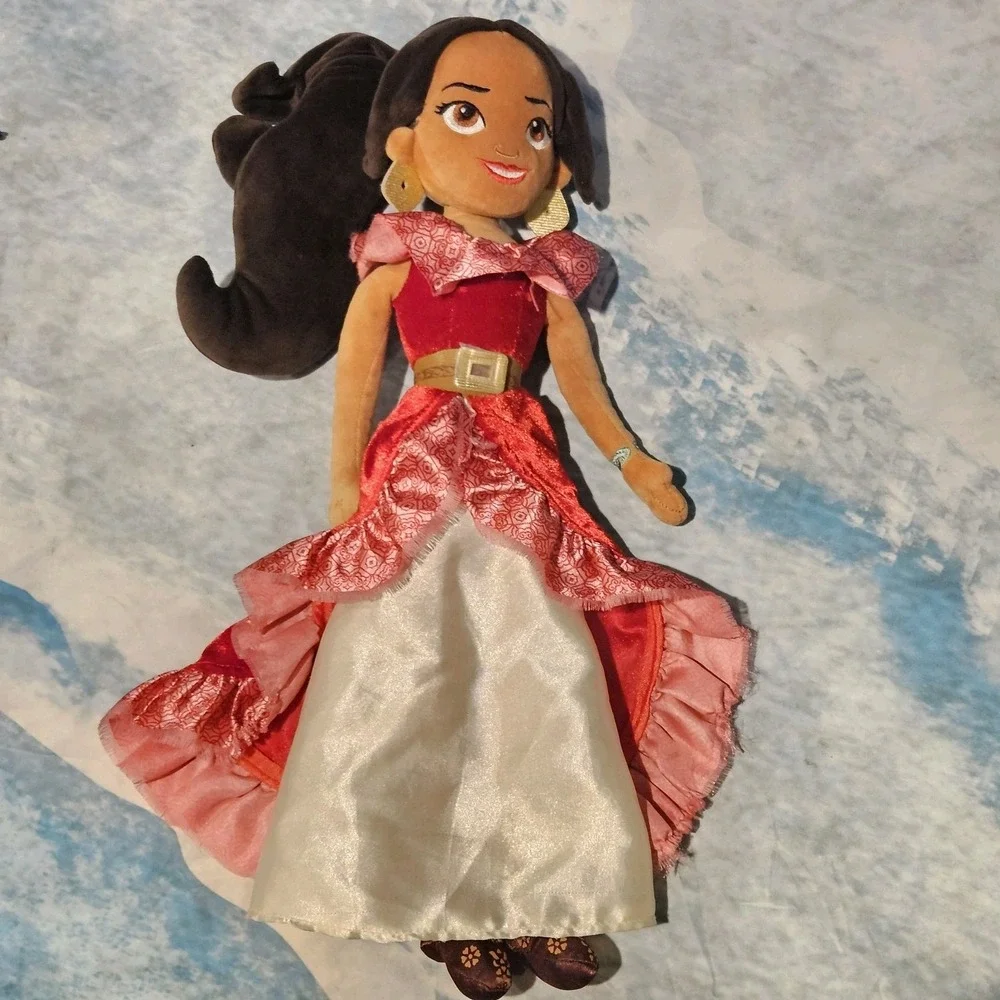 Disney Elena of Avalor Plush Doll + Mingo Baby Jaquin Plush Bundle